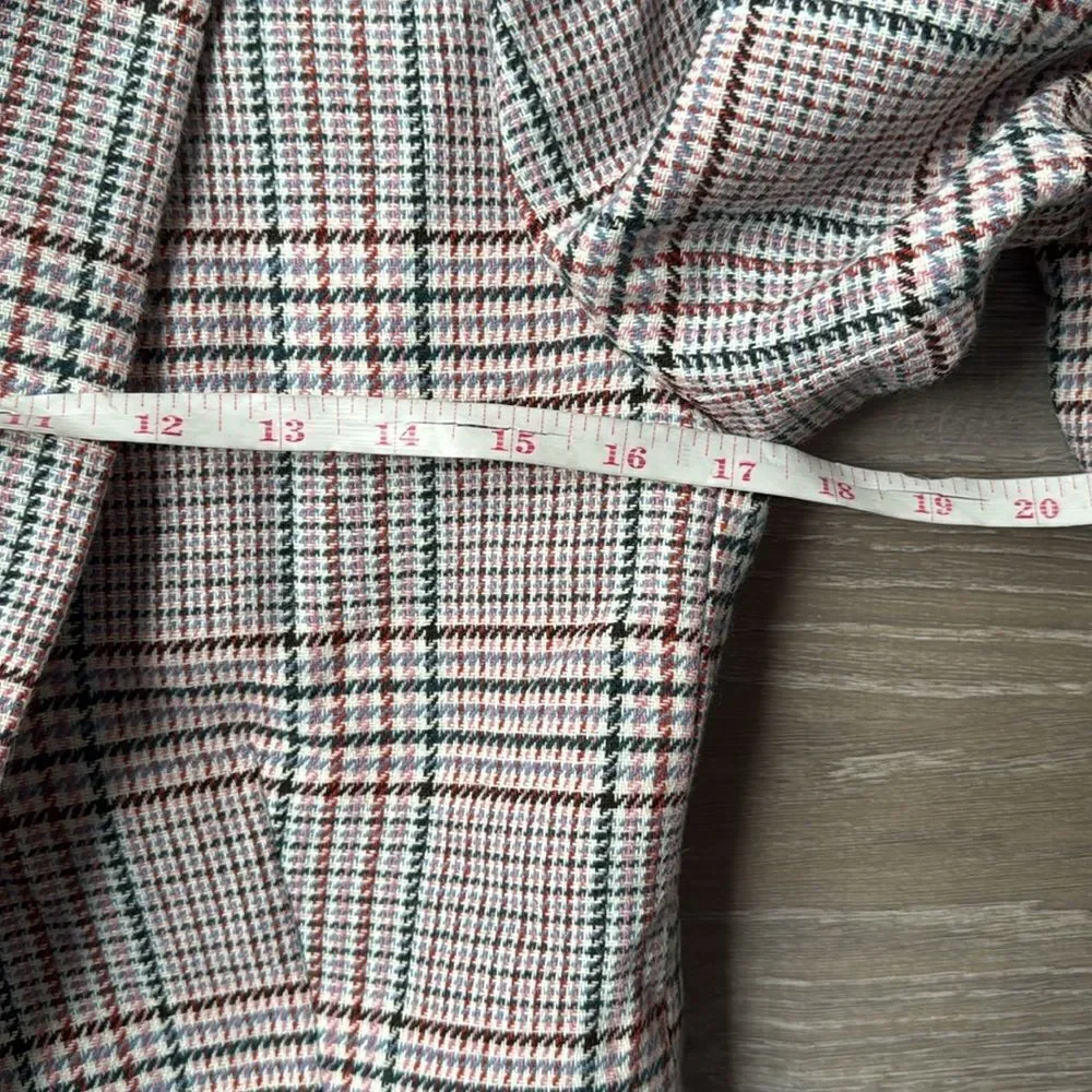 NEW J crew Parke blazer in ivory plaid Italian wool Size 0